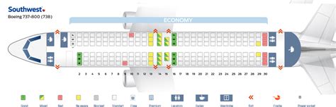 Yes. Detailed seat map Southwest Airlines Boeing B737 800 175p