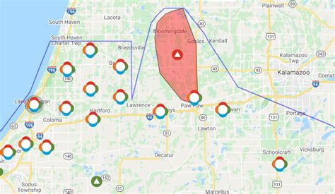A small number of southwest Michigan residents, near the Indiana border, use this service. For help, call 800-311-4634. ... Report power outages and downed wires by calling 800-423-6634 or 989-733 .... 