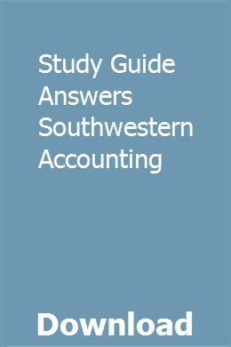 Southwestern accounting workbook answers study guide. - Filing patents online a professional guide.