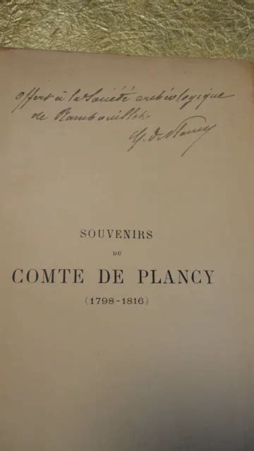 Souvenirs du comte de plancy (1798 1816). - Studi belgi e olandesi per il ix centenario dell'alma mater bolognese.