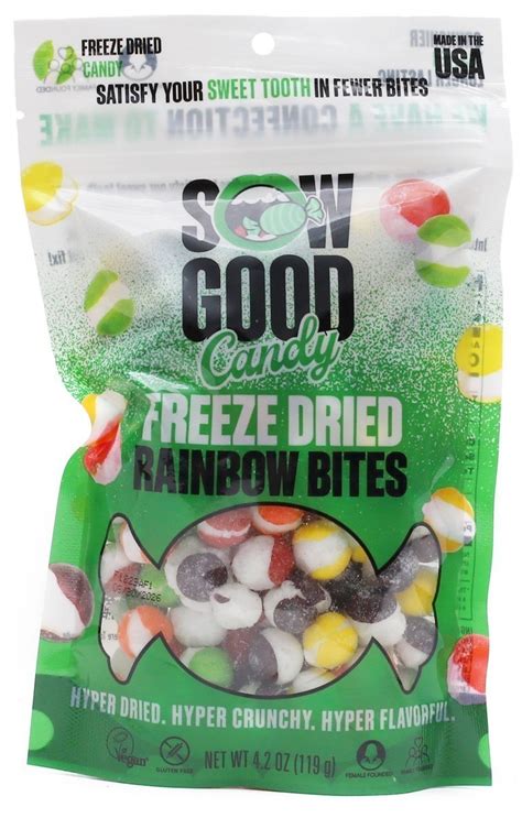 Sow good. Freeze Dried Cookie Bombs. $6.49. Shipping calculated at checkout. Quantity. Add to cart. Calling all cookie cravings! These little freeze dried puffs are just what you need to satisfy your sweet tooth – without the guilt. They're surprisingly flavorful, way more indulgent than you'd expect and big enough to really hit the spot. 