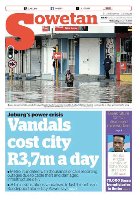 Sowetan, and in particular