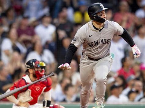 Jun 19, 2023 · Yankees (39-33) Boston. Red Sox (37-35) NYY @ BOS Game Story June 18, 2023 Fenway Park Top 1 NYY 1 ... Red Sox score on interference AB: Reese McGuire | …. 