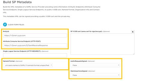 Sp metadata tool.  Enter the data specific for your SP and click the button.  Faces S...