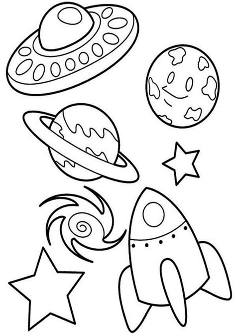 Space Coloring Pages