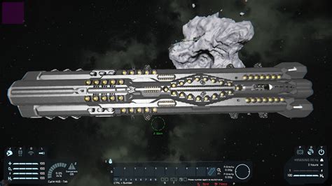 Space engineers flying miner.  Lot of downward and forward thrusters, clear o...