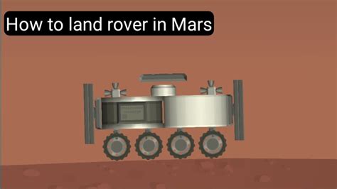 Space flight Simulator. Mars rover Mission. YouTube.