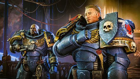 Space marines 2.  The game features accurate depictions of Ultramarine...