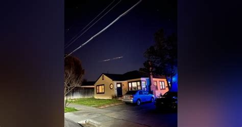 Space object reenters Earth's atmosphere over Northern California