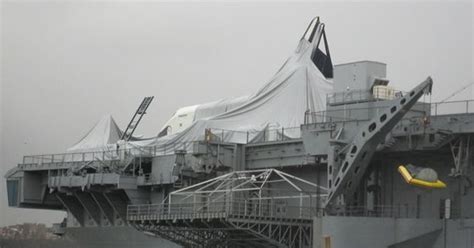 Space shuttle Enterprise suffers damage in ferocious storm - NBC News