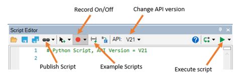 Spaceclaim examples.  Within the Scripting window, there is also a snippe...