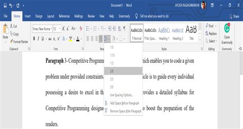 Spacing In Microsoft Word How To Change Line Spacing In A Microsoft