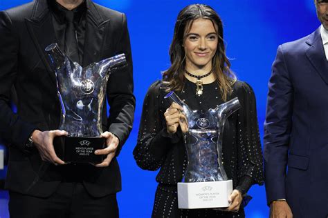 Spain’s Bonmatí wins UEFA best women’s player award and stands up for teammate amid Rubiales crisis
