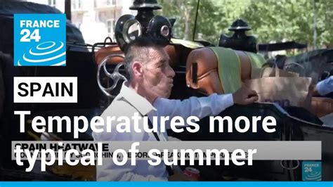 Spain swelters in temperatures more typical of summer