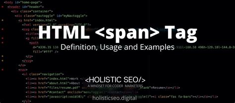 Span html example.  Learn its usage, syntax, examples, and best practices.  The s...