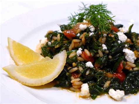 Spanakorizo (Greek Spinach & Rice) - Heart Healthy Greek