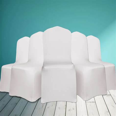 Get the best deals on Wedding White Chair Covers when you shop the largest online selection at eBay.com. Free shipping on many items | Browse your favorite brands | affordable prices. ... 100 PCS Ivory Chair Covers Polyester Spandex Stretch Slipcovers Wedding Party. $127.99. Was: $138.19. Free shipping. or Best Offer. 61 sold.. 