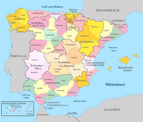 Spanien grenzen
