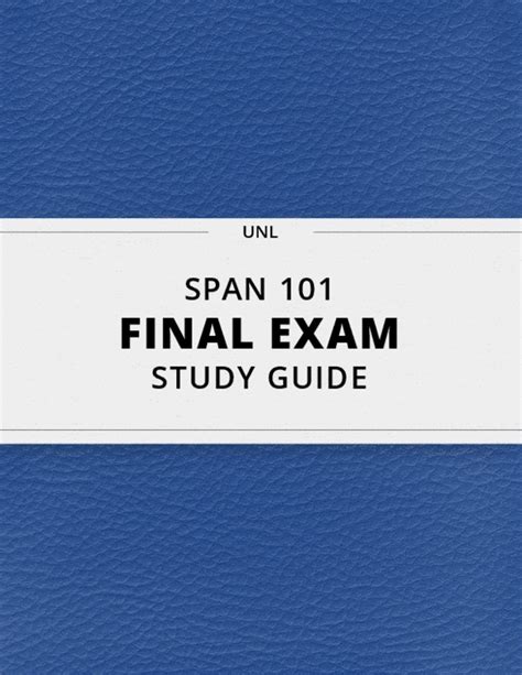 Spanish 101 final exam study guide. - Beiträge zur kondensation des oxyhydrochinons mit aldehyden..