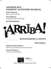 Spanish Arriba Answer Key