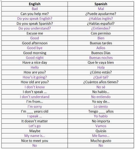 Spanish Language Basics