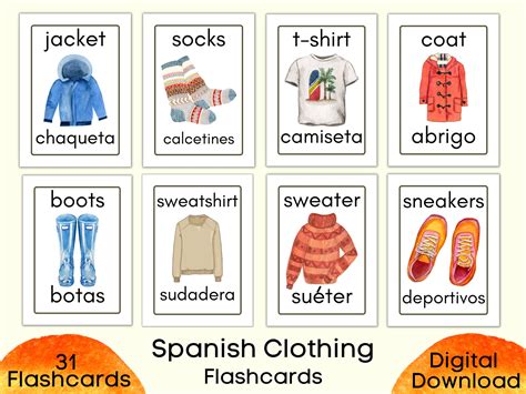 Spanish Quiz Clothing Review Flashcards Quizlet