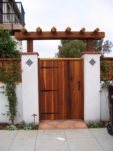Spanish Style Side Yard Gates
