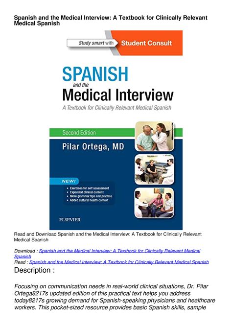 Spanish and the medical interview a textbook for clinically relevant medical spanish 2e. - Hypnosis and hypnotherapy patter scripts and techniques.