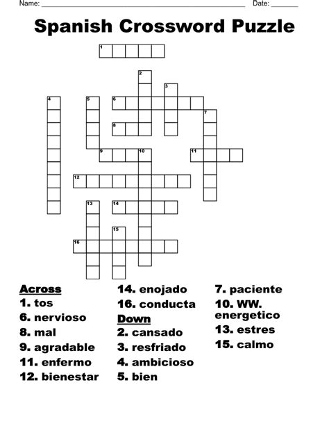 water spanish Crossword Clue. The Crossword 