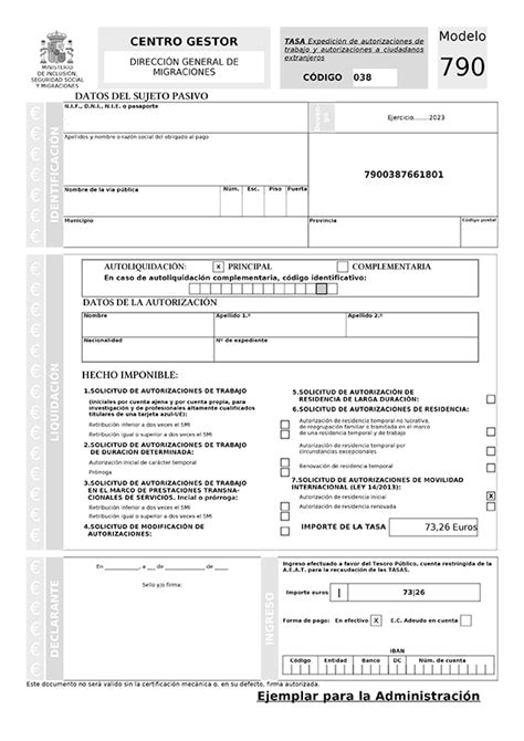 Spanish police check form 790.  3.  STEP 1Complete our application form ...