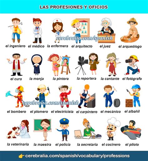 Spanish vocabulary - List of jobs and professions