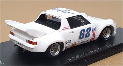 Spark 1/43 Scale US058 - Porsche 914 5th #62 Daytona 1980 - White