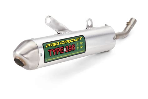 Spark arrestor motorcycle. While the 296 uses internal baffles, expansi...