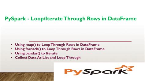 Spark dataframe loop through rows pyspark.  We iterate through the columns of...