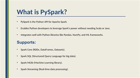 Spark streaming change data capture.  PySpark supports all of Spark&rsquo;s features su...