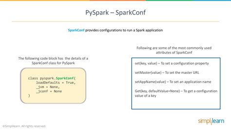 Sparkconf example. SparkConf(loadDefaults=True, _jvm=None, _jconf=None) [sour...
