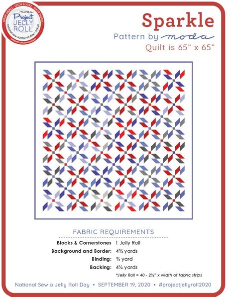 Sparkle Quilt Pattern Free PDF by Moda Fabrics Fat Quarter Shop