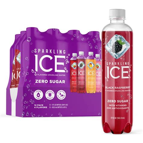 Sparkling Ice Purple Variety Pack, Flavored Sparkling Water, Zero Sugar …