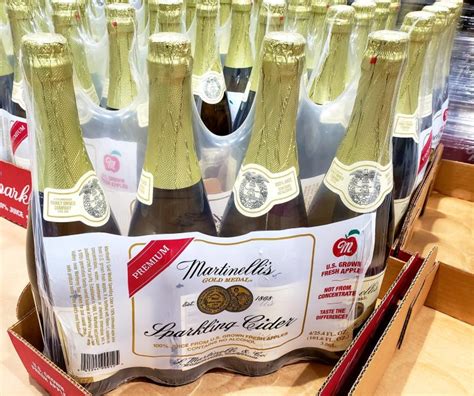 Martinelli's Sparkling Cider - Costco vs Target. By olli. Food & Beverages, Is Costco cheaper? 0 Comments. Martinelli's Sparkling Cider is a great non-alcoholic drink option for the holiday season. At Target, we found it currently priced at $2.50 per 25.4 oz bottle through 12/28/13. Unit price is 9.84 cents/oz.. 
