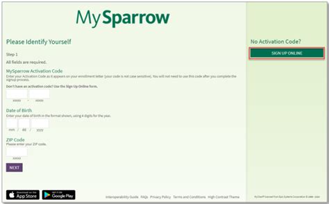 Sparrow mychart login.  Select ‘Menu.  Learn how to sign up, activate, and...