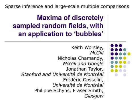 Sparse Inference And Large Scale Multiple Comparisons Ppt Download
