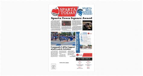Sparta newspaper. The Sparta Today Newspaper keeping our residents informed and connected to what's happening in their community. Check out the current and past issues. 