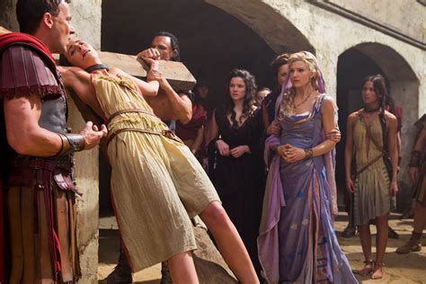 This scene from the movie "Spartacus" is awesome, because in it Lucy Lawless appears full frontal nude. She demonstrated naked breasts and pussy here. Celebrity: Lucy Lawless. Movie: Spartacus. Tags: Examination, Servant, Bath Tub, Ex, Bathing, Candles, Nude Boobs, Nude Pussy. Lucy Lawless only shows breasts - she is in the bathtub.