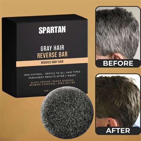 Spartan hair bar. Mane Grey Reverse Bar is a bar soap that accelerates blood circulation rate on the scalp and revitalizes the pigment cells. It targets only the gray hair and eliminates it in 3 washes. The cold-pressed bar soap with exclusive formula gradually removes gray hair and grants you a natural and subtle look. Mane Grey … 
