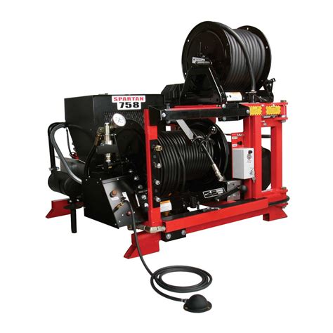 The Spartan Urban Warrior Skid Mount Jetter packs a big punch in a compact package. Utilizing a 50HP Kubota gas engine that provides 3,000 PSI at 19 GPM, the Urban Warrior fits into Chevy Express, GMC Cargo, and Ford Transit vans, leaving ample space for your other machinery and tools. The high-pressure hose reel on this drain blaster holds 360 .... 