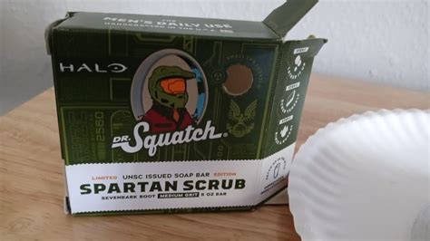 Spartan soap. Dec 3, 2021 ... In this video, we take a look at Dr Squatch's Halo Infinite inspired bar soap caller Spartan Scrub. Subscribe to the channel for more tips: ... 