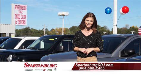 Spartanburg cdjr. Cyber Monday Alert! Score BIG today! Unbelievable deals on top CDJR models! This is your chance to drive off with your dream car for a great price!... 
