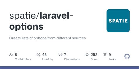 Spatie laravel tags.  Create lists of options from different sources.  The pack...