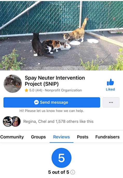 Spay Neuter Intervention Project (SNIP) - Facebook