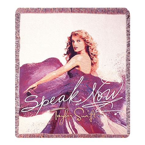 High-quality Speak Now By Taylor Swift Album throw blankets designed and sold by independent artists. Available in three sizes. Perfect for your couch, chair, or bed. It's all nappening.